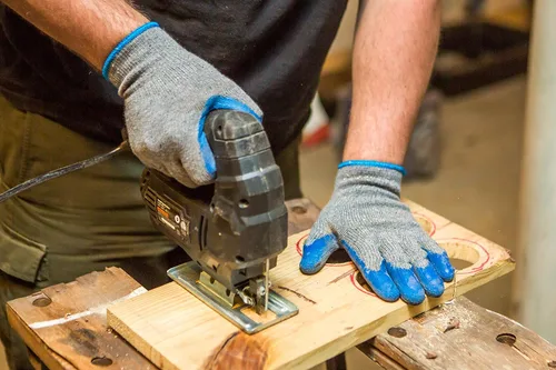 Miniatura 2 de G & F Products - Guantes de trabajo G & F recubiertos de látex para la construcción Azul océano