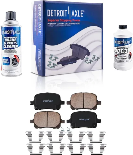 Miniatura 53 de Detroit Axle - Kit de freno delantero para Dodge Ram 1500 Durango Dakota Chrysler Aspen Dakota Driver Side Disco Freno Pinza de freno de cerámica