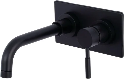 Miniatura 7 de Kingston Brass KS8112DL Grifo de baño de montaje en pared de una sola manija, latón pulido