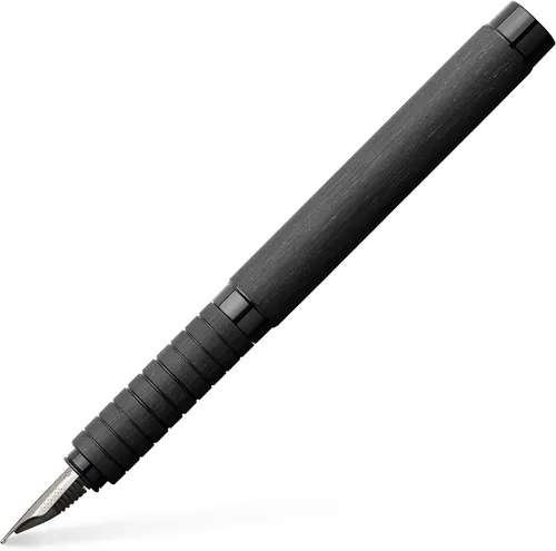 Faber-Castell Essentio - Pluma estilográfica de aluminio, punta fina con tinta negra, instrumentos de escritura fina