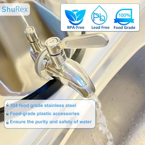 Miniatura 3 de Espiga de acero inoxidable de repuesto para Berkey Big, Travel, sistema de filtro de agua alimentado por gravedad real y otros tanques de filtro