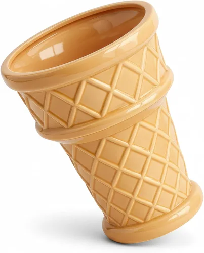 Nebula Colors Flor gigante de cono de helado, maceta grande de 12 pies de alto, decoración peculiar para el hogar, maceta de interior y exterior