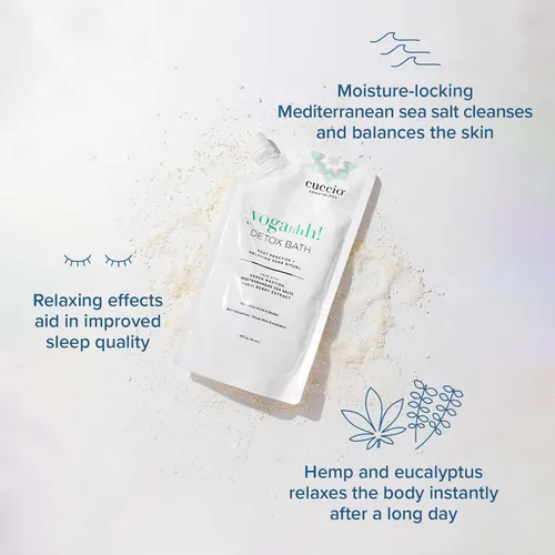 Miniatura 2 de Cuccio Somatology Yogahhh! Detox Bath - Remoja corporal relajante después del entrenamiento, regenera los músculos cansados y doloridos, fórmula