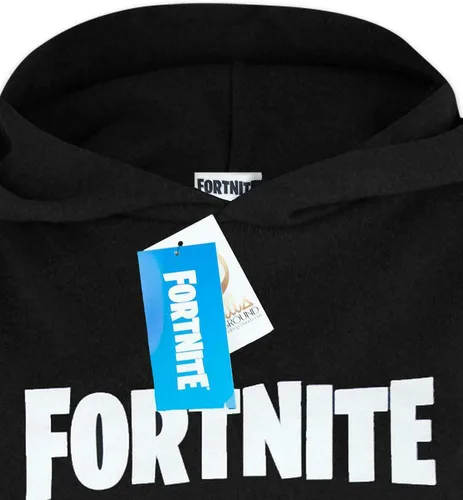 Miniatura 4 de FORTNITE Sudadera con capucha para niños y niños, manga larga, color negro