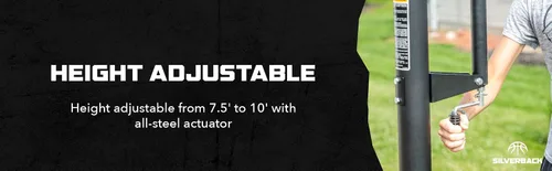 Miniatura 11 de Silverback NXT. Canasta de baloncesto en tierra de 152 cm con tablero de altura ajustable y diseño QuickPlay NXT 60