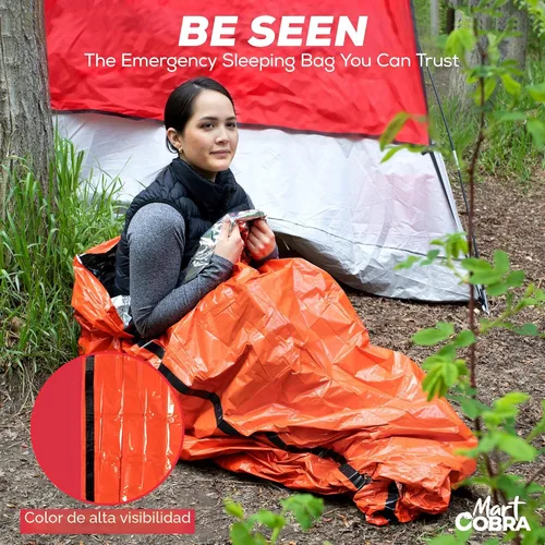 Miniatura 6 de Emergency Sleeping Bag for Survival Gear and Supplies Life Bivy Sack Waterproof Mylar Emergency Blankets for Survival Kit Car Camping Gear Hiking