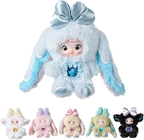 POP JOY Nommi - Caja ciega de peluche V6 de felpa con 3 expresiones, adorable y misterioso, juguetes de peluche para niños y coleccionistas, figura