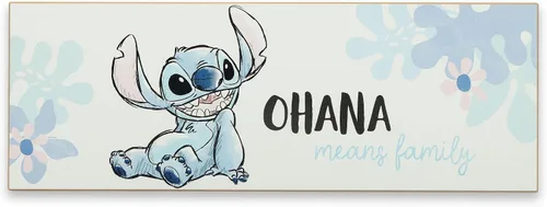 Miniatura 7 de Open Road Brands Disney Lilo and Stitch - Arte de pared de madera Ohana Means Family, letrero grande de Lilo y Stitch para decoración del hogar