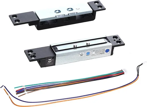 Miniatura 2 de UHPPOTE 2600lb Holding Force 12VDC Voltaje Eléctrico Esquileo Cerradura Magnética Montaje Oculto con Sensor Estático de Puerta Carcasa de aluminio