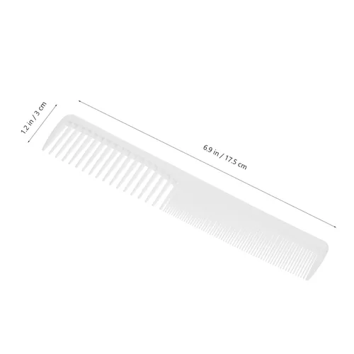 Miniatura 7 de SOLUSTRE Peine de dientes finos y dientes anchos, peine profesional para corte de pelo, peine de corte de peluquería especial antiestático peine