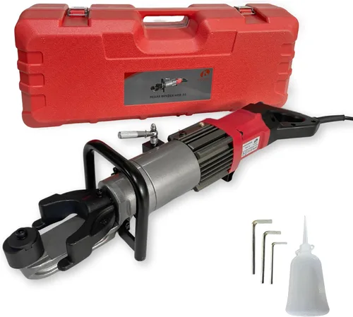 LOTOS HRB-16 Dobladora eléctrica de barras de refuerzo eléctrica hidráulica portátil 1100W curva de barras de refuerzo eléctrica 5/8 "0.630 in #5