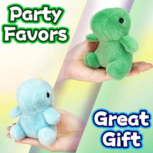 Miniatura 7 de Animales de peluche de dinosaurio para niñas y niños, mini llaveros de peluche para niños, juguete de peluche de dinosaurios, lindo animal