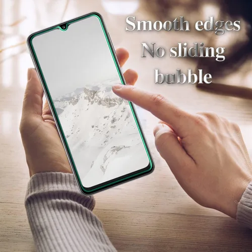 Miniatura 5 de Paquete de 3 protectores de pantalla para Samsung Galaxy A32 5G, vidrio templado, dureza 9H, antiarañazos, ultra resistente, sin burbujas, fácil