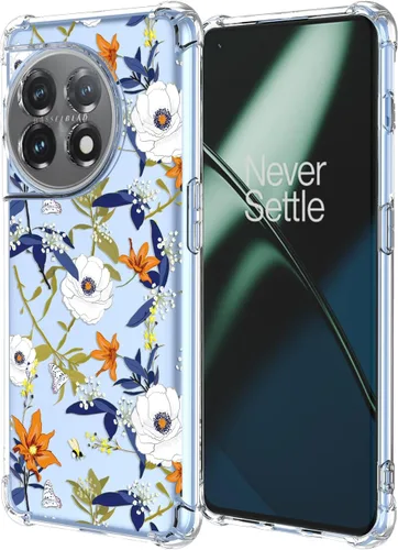 Miniatura 22 de Funda para OnePlus Nord CE 2 Lite 5G Clear Flower Phone Case Soft TPU a prueba de golpes, antiarañazos, funda protectora para 1+Nord CE2 Lite 5G