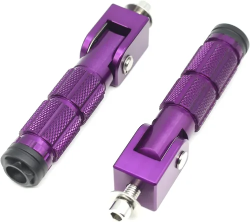 Miniatura 21 de M8 Estriberas Plegables para Motocicleta Estriberas Delanteras Coche Eléctrico Antideslizantes Reposapiés Traseros Bicicleta 90 Grados Fijo Plegable