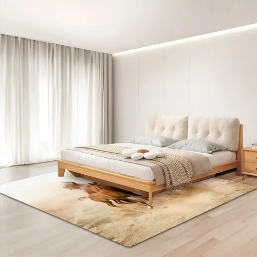 Miniatura 3 de Alfombra grande de 5 x 6 pies para dormitorio, sala de estar, habitación de los niños, decoración del hogar, alfombra antideslizante para correr