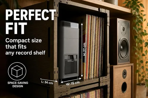 Miniatura 6 de HumminGuru Limpiador de discos de vinilo ultrasónico - Máquina de limpieza de discos de vinilo ultrasónico de 40kHz con secado automático, Kit