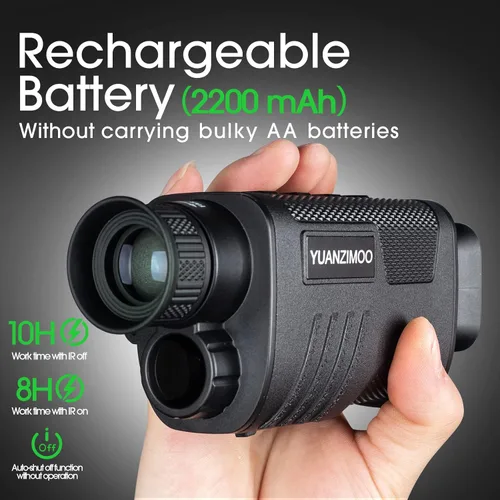 Miniatura 4 de Telescopio monocular digital infrarrojo monocular mejorado de visión nocturna para 100% oscuridad con zoom 8X 2000mAh batería recargable trípode 32