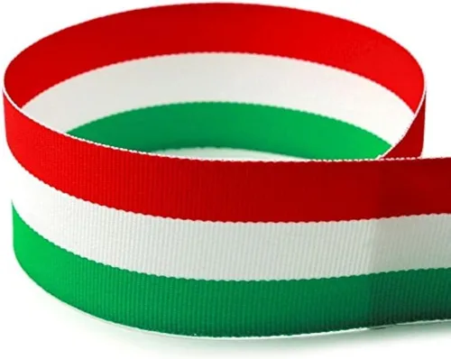 Miniatura 4 de Cinta de grogrén a rayas de bandera estadounidense de 1-3/8 pulgadas, 20 yardas, fabricada en Estados Unidos, (varios anchos y yardas disponibles)