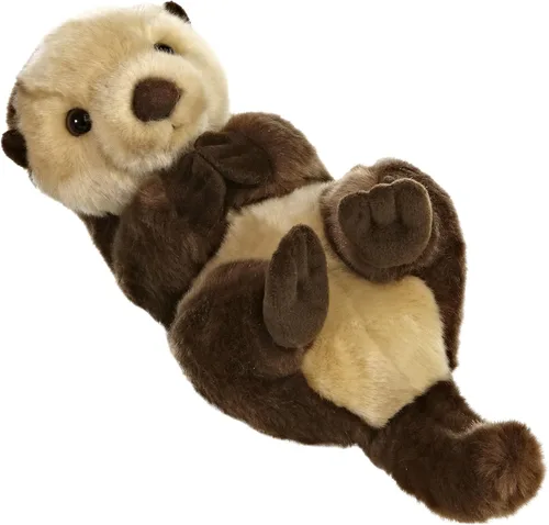 Aurora® Animal de peluche realista Miyoni® Nutria Marina - Los detalles realistas la convierten en una compañera preciada - Perfecta para decorar
