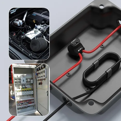 Miniatura 6 de RVBOATPAT Conector multigrifo aislado de 2 puertos 4-14 AWG de aluminio a cobre, conectores de alambre de aluminio de entrada de un solo lado, 5PCS