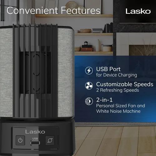 Miniatura 3 de Lasko Ventiladores de mesa Slumberbreeze de 8