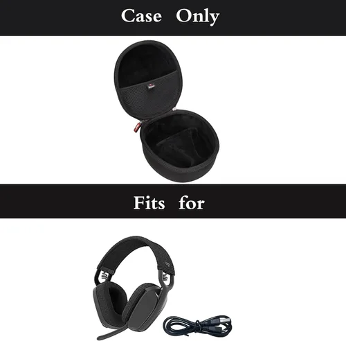 Miniatura 7 de Mchoi Funda para auriculares Logitech Zone Vibe 100 y 125 / para auriculares inalámbricos Logitech G PRO X, G735, solo funda, negro