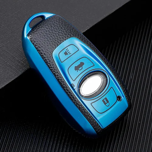 Miniatura 3 de para Subaru Funda para Llavero de TPU Suave con Soporte para Llavero de 360 Grados Compatible con Subaru Forester CrossTrek Outback WRX Ascent BRZ