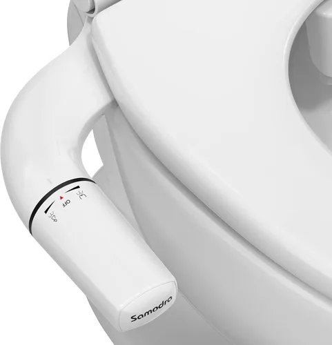 SAMODRA - Accesorio de bidé ultradelgado para inodoro, boquilla autolimpiante, bidés higiénicos para inodoros existentes, rociador de agua dulce con