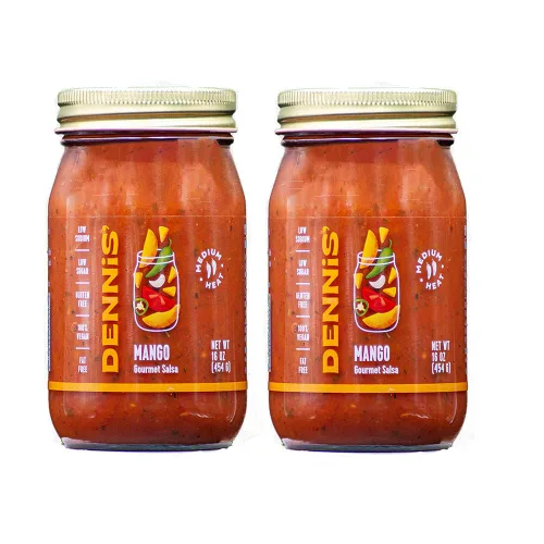 Miniatura 7 de Dennis' Gourmet - Salsa de frijoles negros y maíz totalmente natural Esta salsa fresca y abundante para restaurante es baja en azúcar, baja