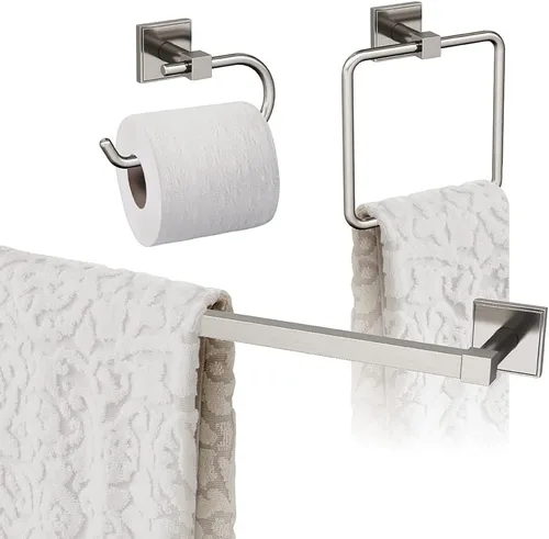 Miniatura 25 de Amerock Níquel cepillado Appoint 5 piezas Juego de accesorios de baño