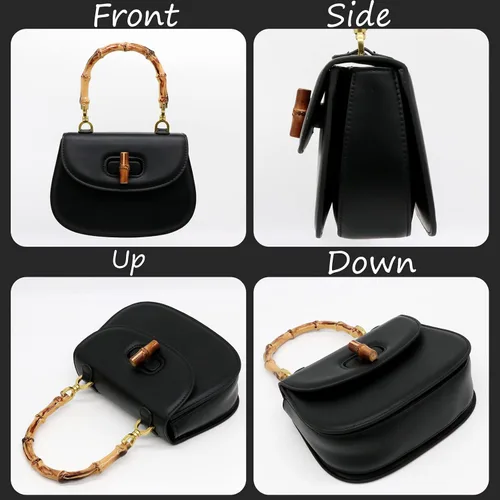 Miniatura 4 de Bolso de mano para mujer, bolso cruzado con asa superior en forma de bambú
