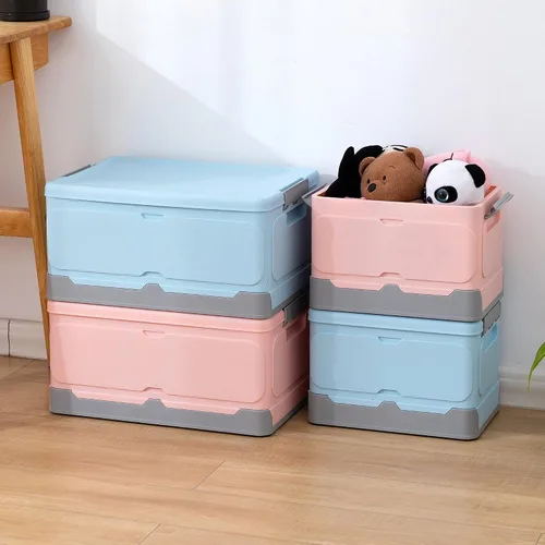 Miniatura 7 de Caja de almacenamiento plegable, caja de almacenamiento de libros para estudiantes, caja de almacenamiento plegable para ropa, aperitivos, juguetes