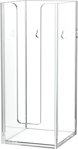 Miniatura 11 de Richboom Soporte organizador de almacenamiento acrílico para taza de café y tapa, 2 compartimentos, transparente