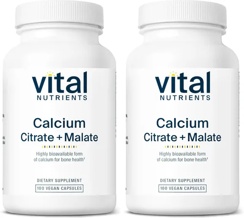 Miniatura 7 de Vital Nutrients - Calcio (Citrato/Malato) - Forma más biodisponible de calcio - 100 cápsulas vegetarianas por botella - 150 mg