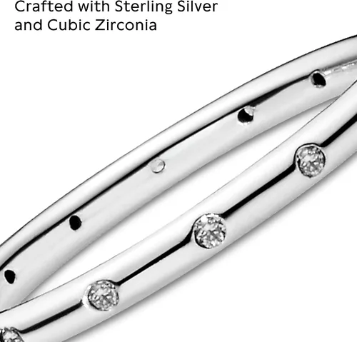Miniatura 3 de PANDORA Jewelry - Anillo de circonita cúbica simple y brillante en plata de ley Metal Zirconia cúbica
