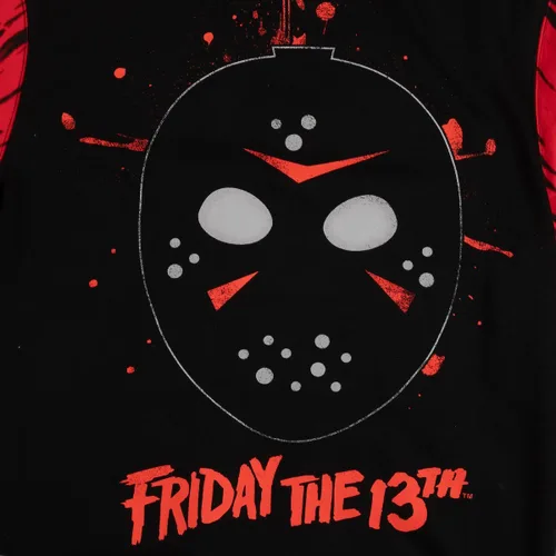 Miniatura 7 de Bioworld Friday the 13th - Sudadera con capucha para adultos de doble cara roja y negra