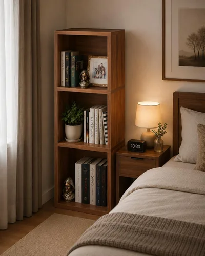 Miniatura 6 de Librería, estantería, estantes de almacenamiento independientes, estantería abierta para dormitorio, estantería pequeña para sala de estar y oficina