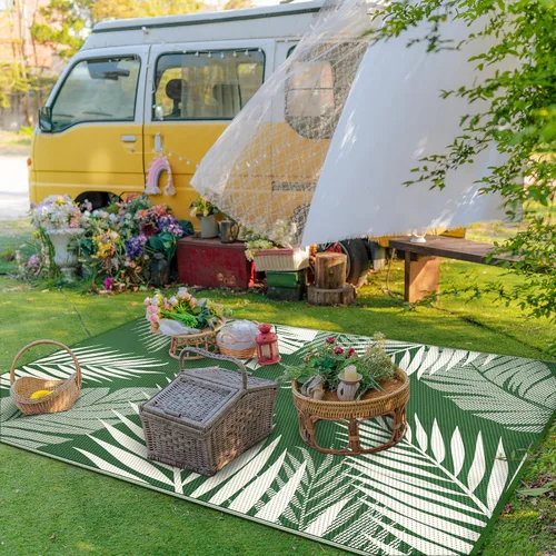 Miniatura 3 de GENIMO - Tapete reversible e impermeable para exteriores, en oferta, de paja de plástico, para áreas grandes, campamentos, RV, pícnics, terrazas