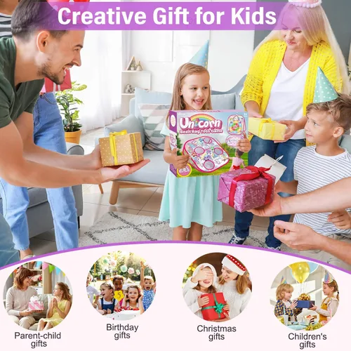 Miniatura 7 de YOTOY Juego de lanzamiento de bolsas de frijoles para niños, juguetes al aire libre de 3 a 8 años: juegos de fiesta de unicornio, actividades