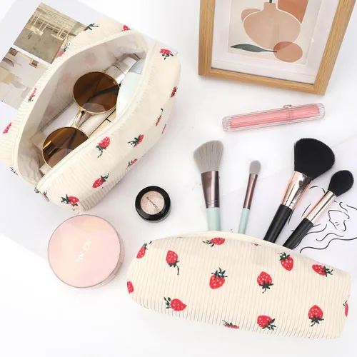 Miniatura 2 de EIMMBD Juego de 6 bolsas de maquillaje de gran capacidad, bolsa de cosméticos de viaje, bolsa de aseo organizadora, bonita bolsa de maquillaje