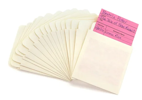 Miniatura 7 de Hygloss Products Manila Library Pockets - Sobres de bolsillo autoadhesivos fabricados en los Estados Unidos - 3 x 3.5 pulgadas, paquete de 500