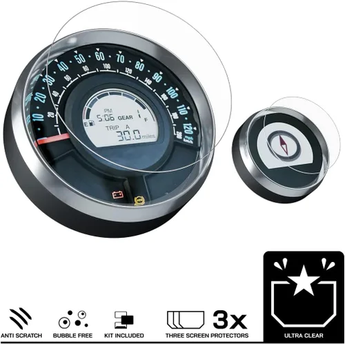 Miniatura 2 de Speedo Angels - Protector de pantalla para tablero de instrumentos compatible con METEOR 350 (2021-) 3 x Ultra Clear