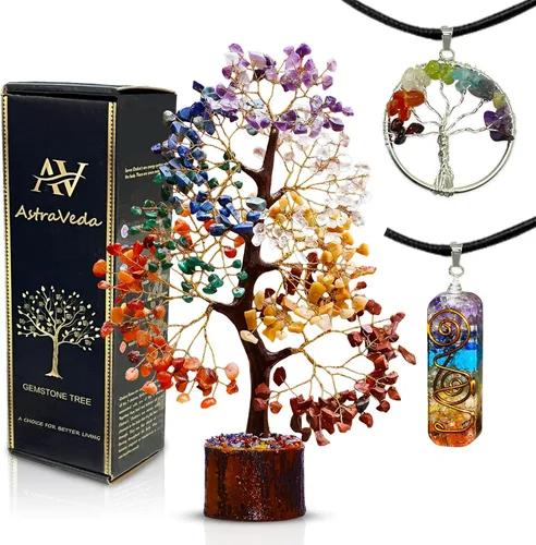 Miniatura 12 de Árbol de Cristal, 7 Piedras de Chakra, Feng Shui, Árbol Sanador, Piedras Preciosas, Regalos de Cristal para Mujeres, Piedras Sanadoras, Regalos