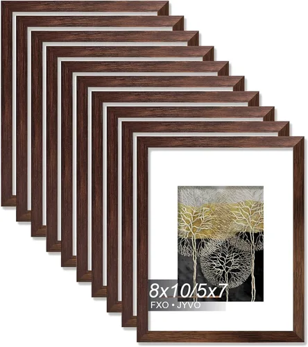 Miniatura 80 de Fxojyvo Marco de Fotos de 4x6, Muestra Foto de 3.5x5 con Paspartú o 4 x 6 Sin Paspartú, Liviano y de Alta Transparencia Marco de 4 por 6 para Pared