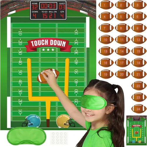 Miniatura 5 de PLULON Pin The Baseball Party Game para niños Pin The Baseball en el Guante y el Batón Póster grande con pegatinas para decoraciones de pared
