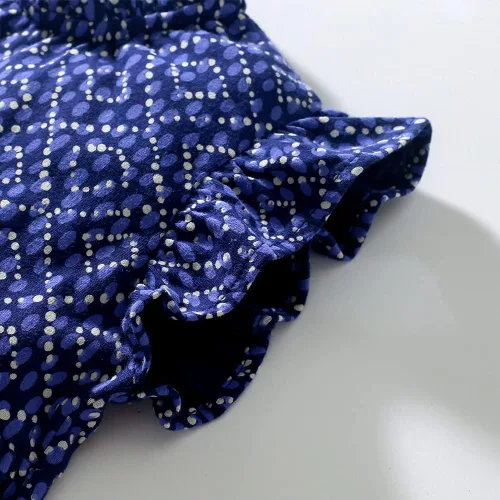Miniatura 6 de LMYOVE Vestido casual de algodón para niñas pequeñas de 2 a 8 años