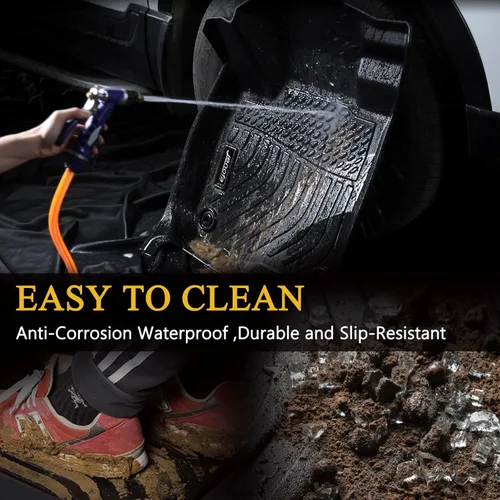 Miniatura 5 de Juego completo de tapetes de auto para todo tipo de clima, revestimiento automotriz para piso y maletero