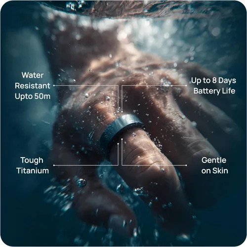 Miniatura 9 de HART X2 Smart Ring Rastreador de fitness unisex Seguimiento de sueño, recuperación, estrés, entrenamiento, calorías y seguimiento de recursos