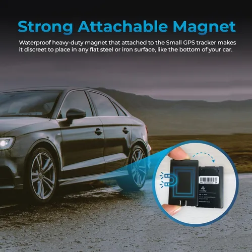 Miniatura 2 de AutoSky Rastreador GPS - Pequeño soporte magnético portátil, a prueba de salpicaduras, cobertura de América del Norte y del Sur. Seguimiento 4G LTE